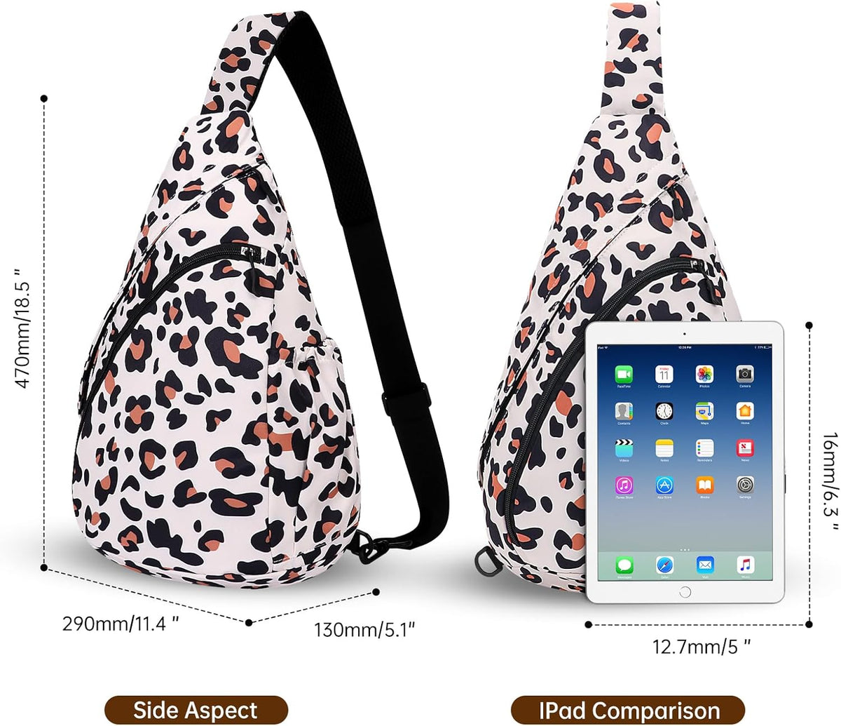 Crossbody Sling Bag for Men & Women Lightweight Waterproof Chest Shoulder Bag for Travel Hiking & Everyday Use