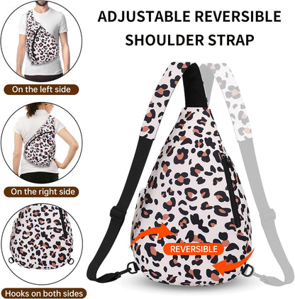 Crossbody Sling Bag for Men & Women Lightweight Waterproof Chest Shoulder Bag for Travel Hiking & Everyday Use