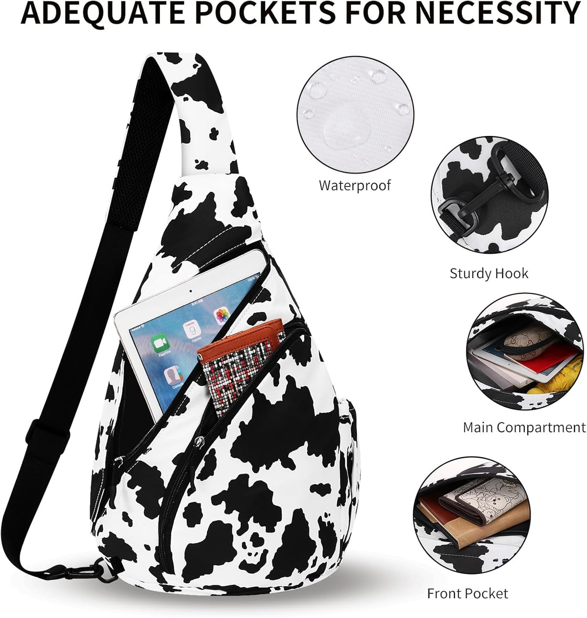 Crossbody Sling Bag for Men & Women Lightweight Waterproof Chest Shoulder Bag for Travel Hiking & Everyday Use
