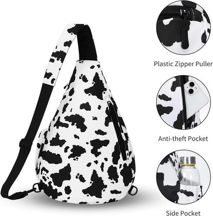 Crossbody Sling Bag for Men & Women Lightweight Waterproof Chest Shoulder Bag for Travel Hiking & Everyday Use