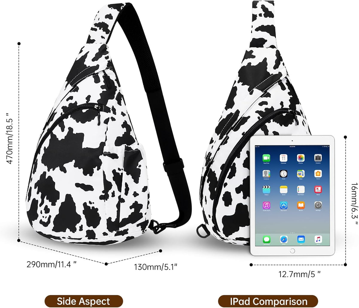 Crossbody Sling Bag for Men & Women Lightweight Waterproof Chest Shoulder Bag for Travel Hiking & Everyday Use
