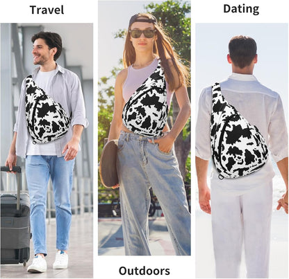 Crossbody Sling Bag for Men & Women Lightweight Waterproof Chest Shoulder Bag for Travel Hiking & Everyday Use