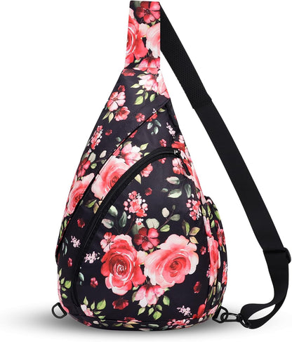 Crossbody Sling Bag for Men & Women Lightweight Waterproof Chest Shoulder Bag for Travel Hiking & Everyday Use