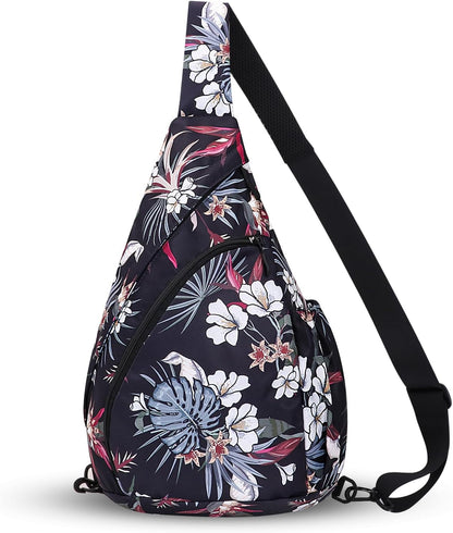 Crossbody Sling Bag for Men & Women Lightweight Waterproof Chest Shoulder Bag for Travel Hiking & Everyday Use