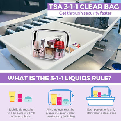 Packing Cubes for Suitcases, 7 Pcs luggage organizer bags with Shoe Bag, 2 Waterproof Travel Toiletry Bags, Travel Cubes for Travel Essentials Travel Accessories