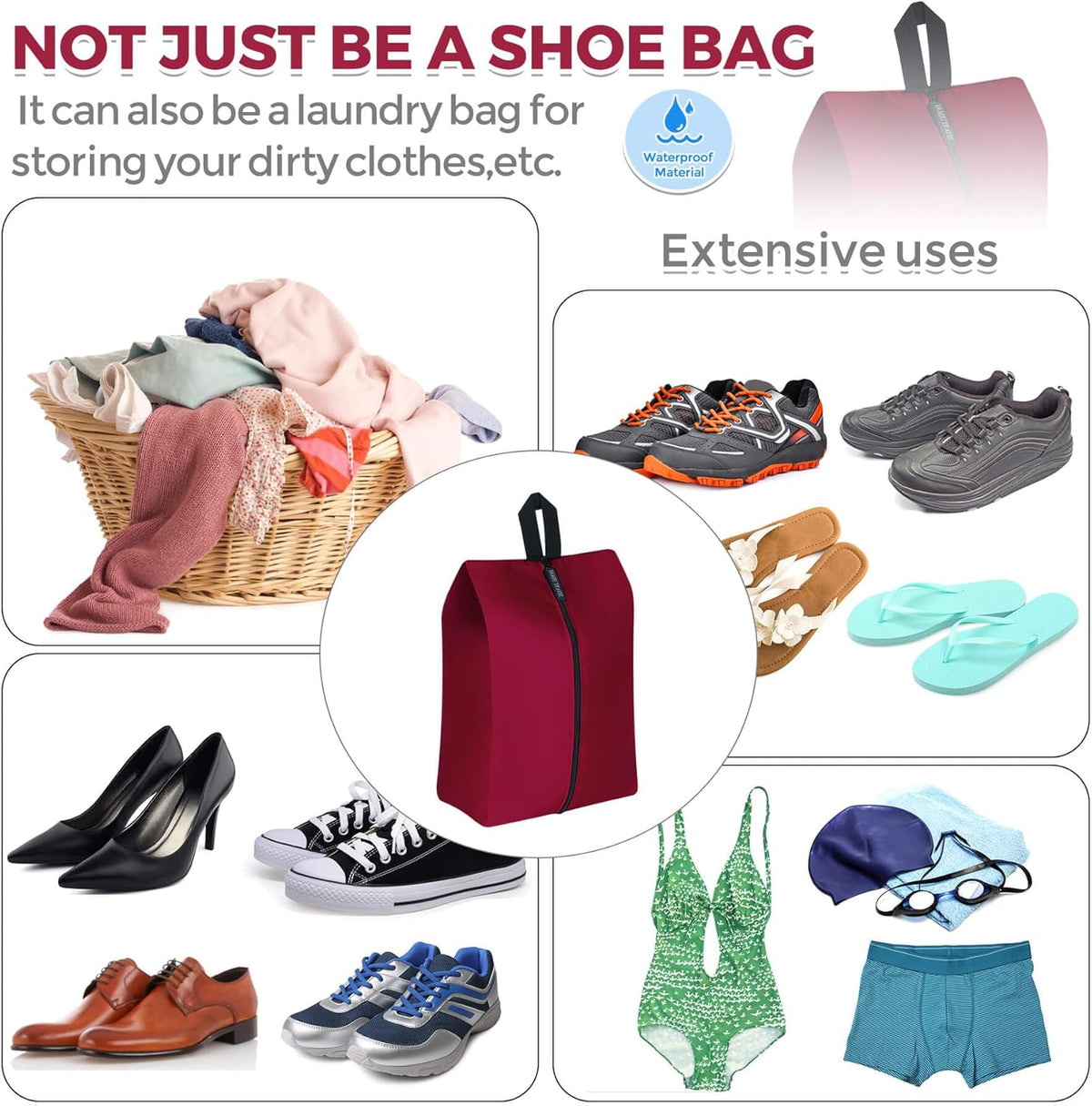 Packing Cubes for Suitcases, 7 Pcs luggage organizer bags with Shoe Bag, 2 Waterproof Travel Toiletry Bags, Travel Cubes for Travel Essentials Travel Accessories
