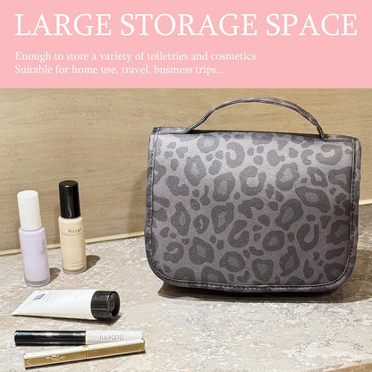 Pink Bows Hanging Travel Toiletry Bag Kit Makeup Bag Cosmetics Organizer for Men Women (Pink Bows)