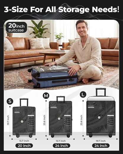 Travel Vacuum Seal Bags with Pump, Jumbo Vacuum Storage Bags for Clothes Blankets Comforters, Space Saver Bags for Travel, Compression Bags for Seasonal Storage-Graphite Ridge
