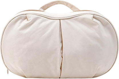 4-in-1 Travel Underwear Organizer Bag, Double Layer Bra Travel Bag, Portable Travel Underwear Packing Cube, Underwears Storage Bag Packing Cubes for Women Clothes Bras and Accessories (White#D)
