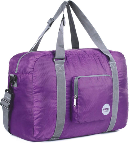 Foldable Personal Item Bag, Carry on Travel Duffle Bag | Frontier Airline Underseat Fit, 18x14x8 inches, Weekend Overnight Trips, Packable