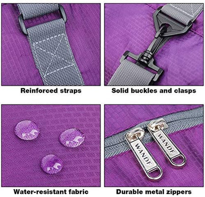 Foldable Personal Item Bag, Carry on Travel Duffle Bag | Frontier Airline Underseat Fit, 18x14x8 inches, Weekend Overnight Trips, Packable