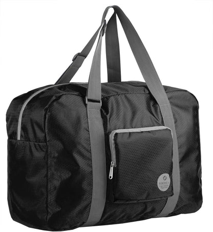 Foldable Personal Item Bag, Carry on Travel Duffle Bag | Frontier Airline Underseat Fit, 18x14x8 inches, Weekend Overnight Trips, Packable