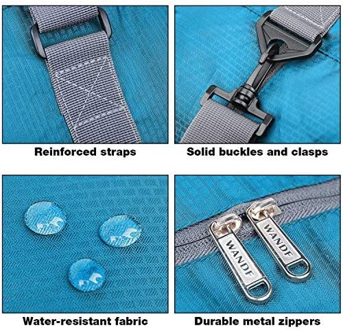 Foldable Personal Item Bag, Carry on Travel Duffle Bag | Frontier Airline Underseat Fit, 18x14x8 inches, Weekend Overnight Trips, Packable