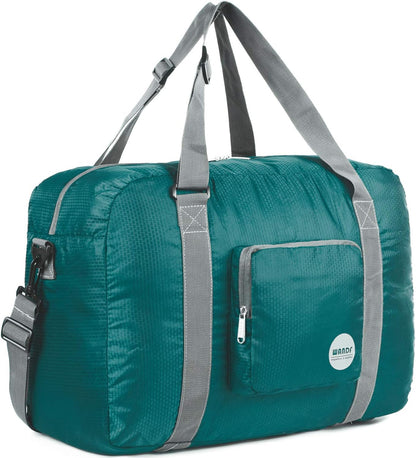 Foldable Personal Item Bag, Carry on Travel Duffle Bag | Frontier Airline Underseat Fit, 18x14x8 inches, Weekend Overnight Trips, Packable