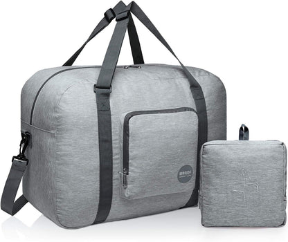 Foldable Personal Item Bag, Carry on Travel Duffle Bag | Frontier Airline Underseat Fit, 18x14x8 inches, Weekend Overnight Trips, Packable