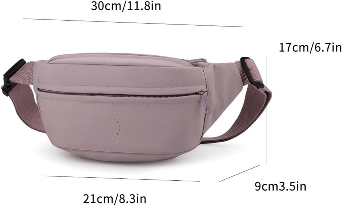 Waist Packs Shoulder Bags For Women Waterproof Purses Travel Bag(Red)
