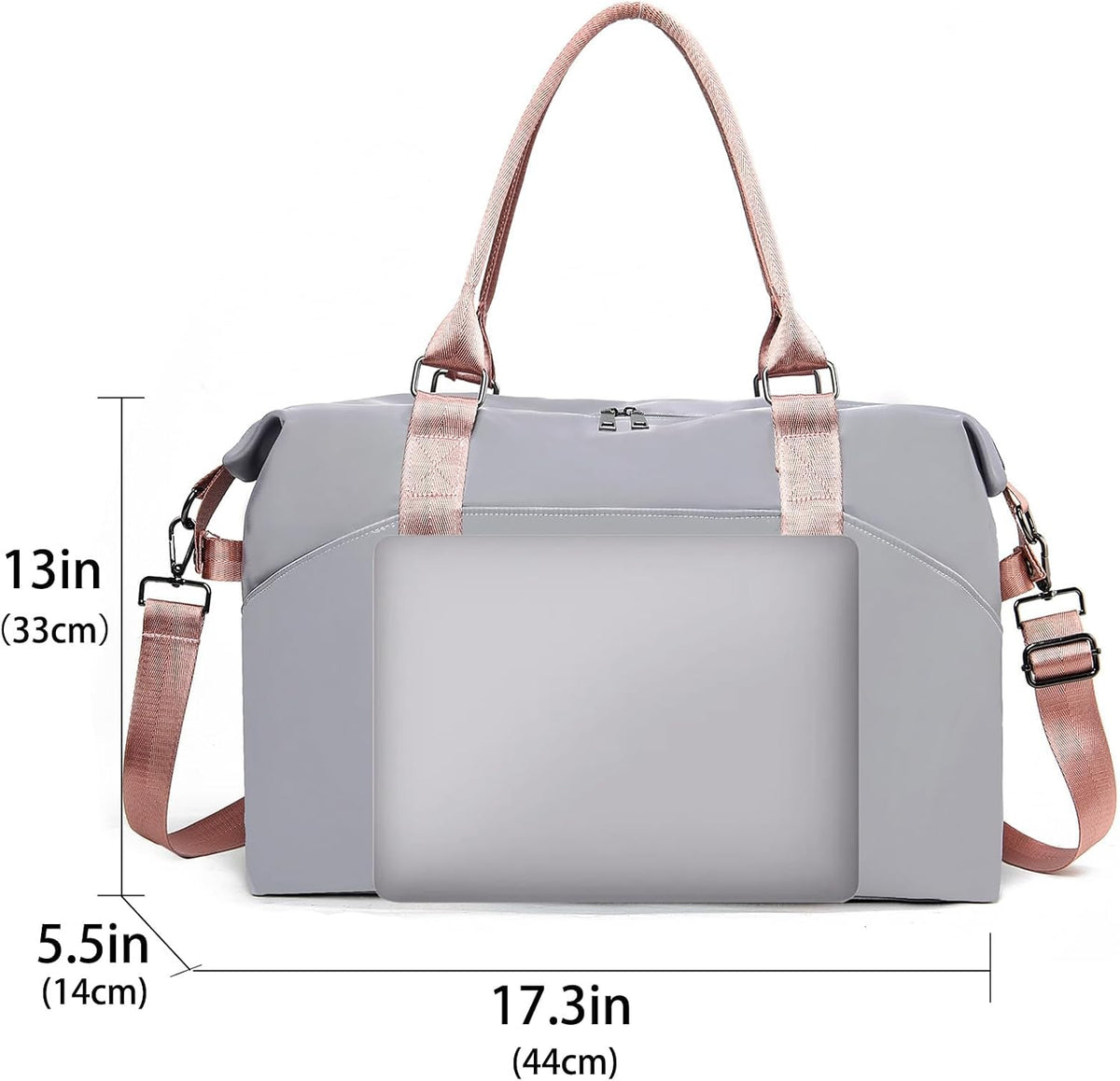 Gym Bag with Wet Pocket, Foldable Travel Duffle Bag Carry On Weekender Bags for Women, Waterproof Overnight Bag for Travel, Gym, Yoga