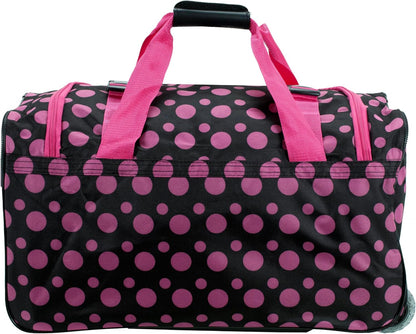 Rolling Duffel Bag, Black, 22" - Colors B
