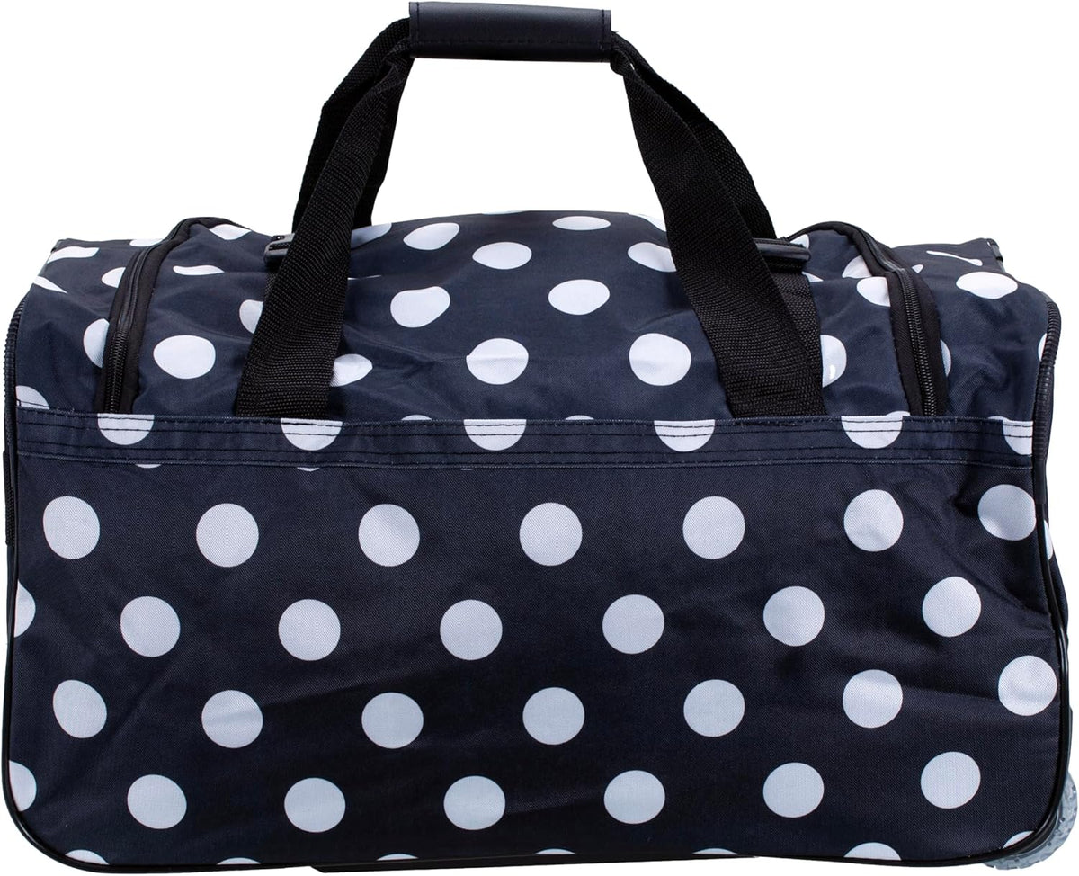 Rolling Duffel Bag, Black, 22" - Colors B