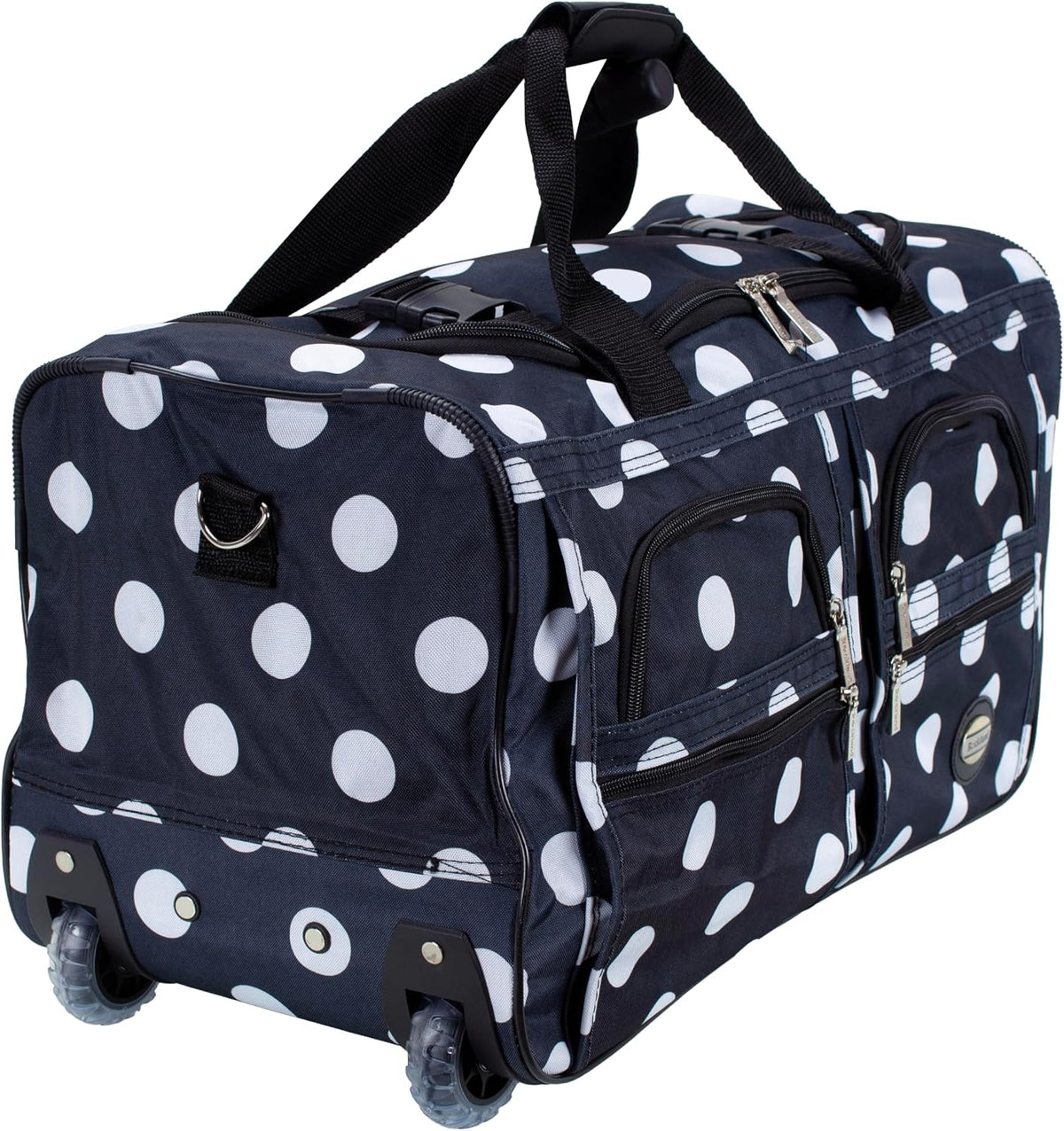 Rolling Duffel Bag, Black, 22" - Colors B