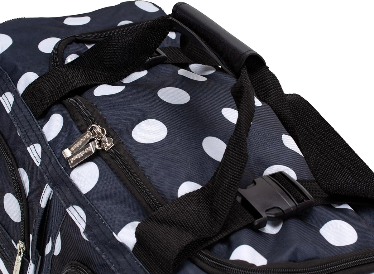 Rolling Duffel Bag, Black, 22" - Colors B