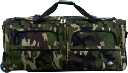 Rolling Duffel Bag, Black, 22" - Colors B