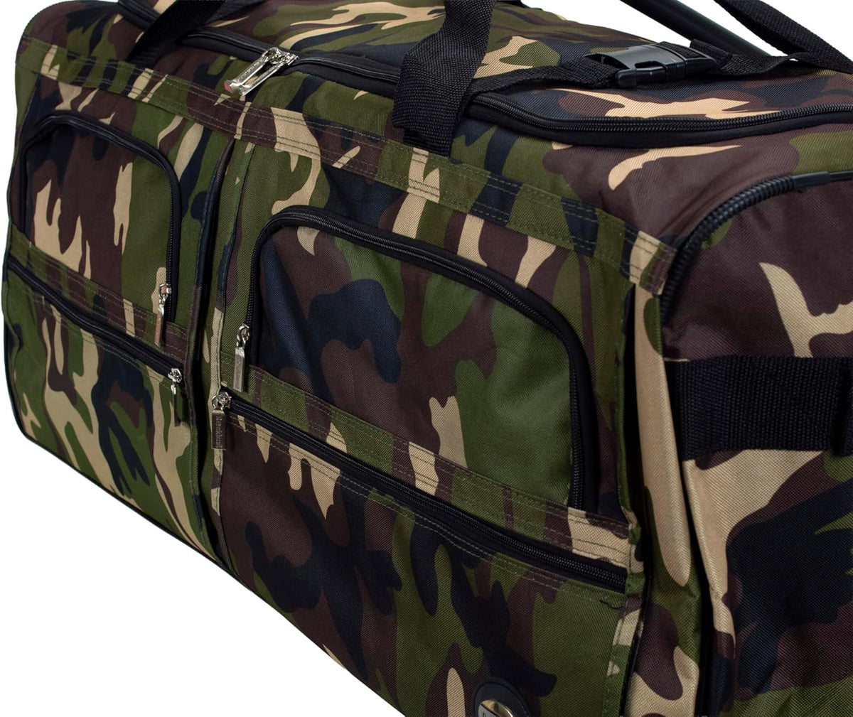 Rolling Duffel Bag, Black, 22" - Colors B