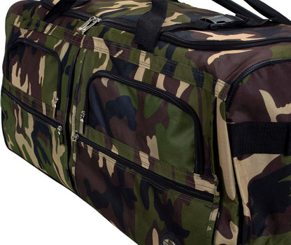 Rolling Duffel Bag, Black, 22" - Colors B