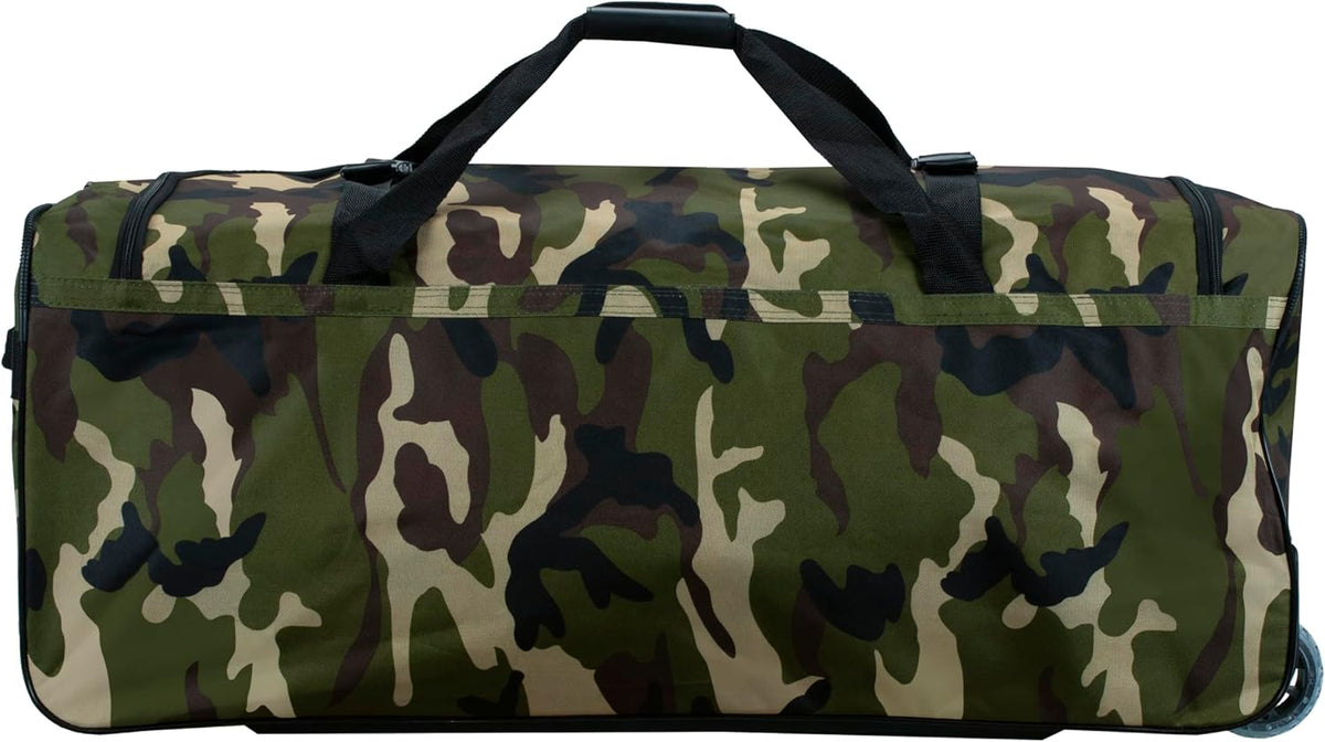 Rolling Duffel Bag, Black, 22" - Colors B