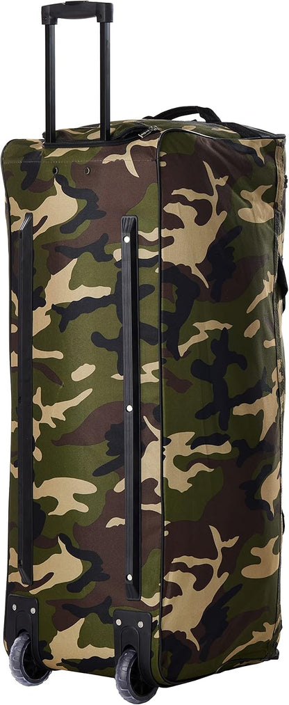 Rolling Duffel Bag, Black, 22" - Colors B