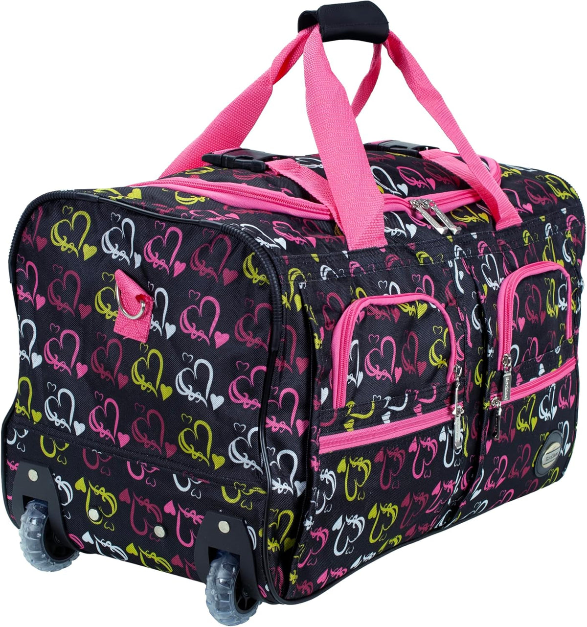 Rolling Duffel Bag, Black, 22" - Colors B
