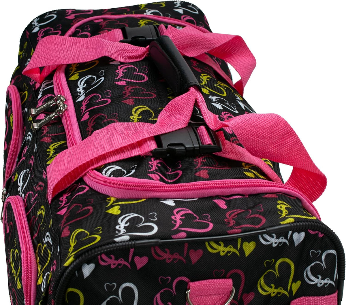 Rolling Duffel Bag, Black, 22" - Colors B
