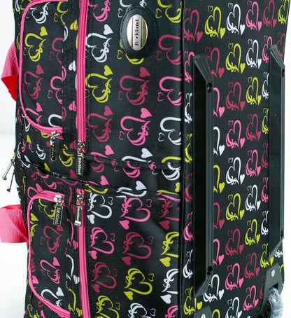 Rolling Duffel Bag, Black, 22" - Colors B