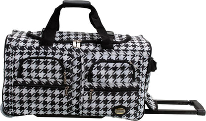 Rolling Duffel Bag, Black, 22" - Colors B