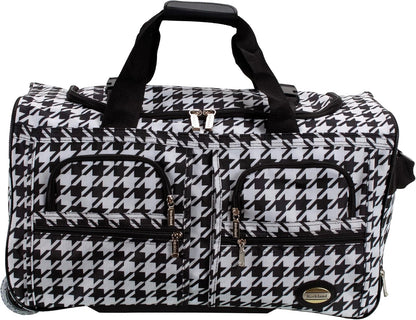 Rolling Duffel Bag, Black, 22" - Colors B