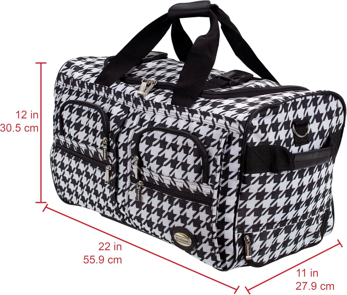 Rolling Duffel Bag, Black, 22" - Colors B