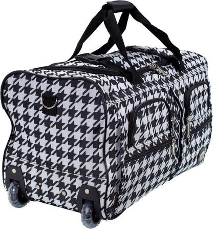 Rolling Duffel Bag, Black, 22" - Colors B