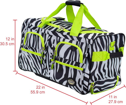 Rolling Duffel Bag, Black, 22" - Colors B