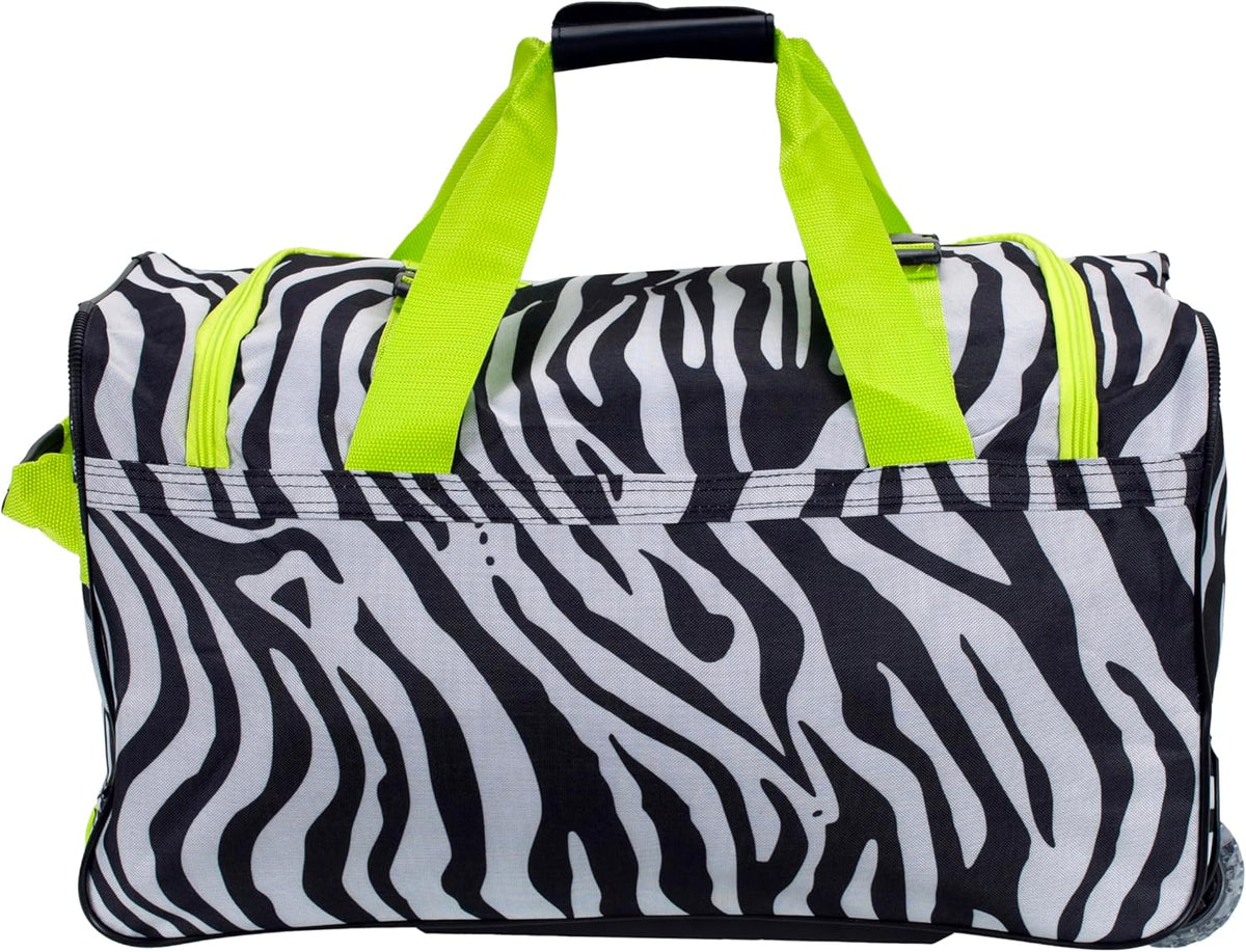 Rolling Duffel Bag, Black, 22" - Colors B