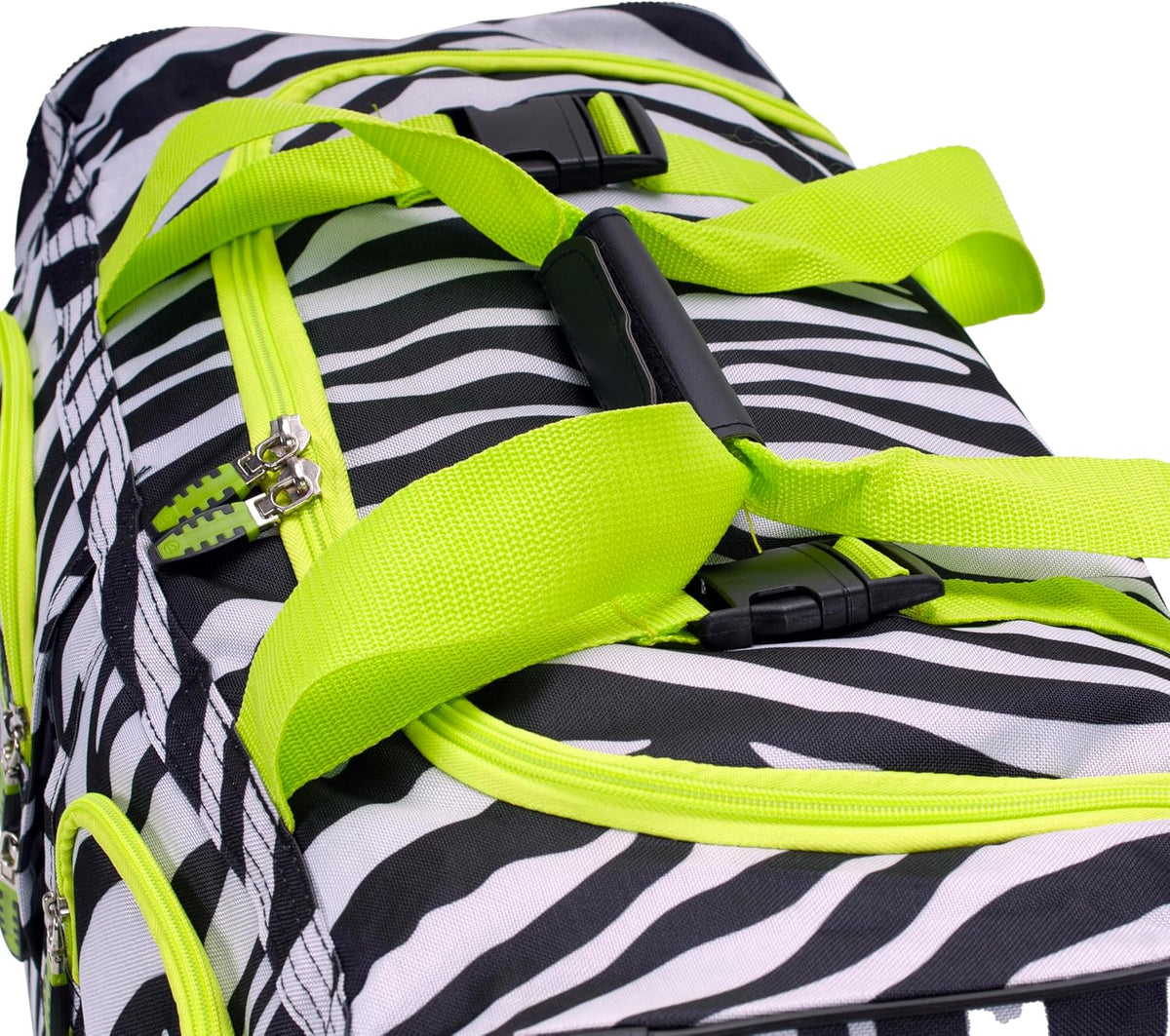 Rolling Duffel Bag, Black, 22" - Colors B
