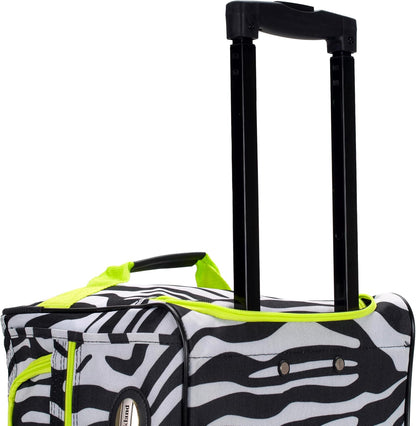 Rolling Duffel Bag, Black, 22" - Colors B
