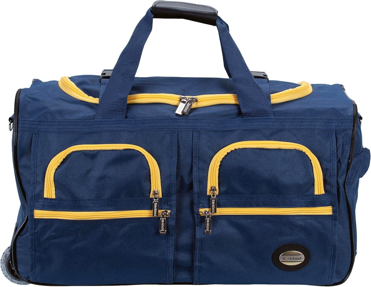 Rolling Duffel Bag, Black, 22" - Colors B
