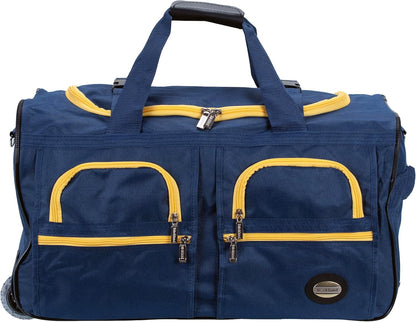 Rolling Duffel Bag, Black, 22" - Colors B