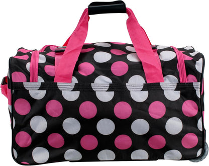 Rolling Duffel Bag, Black, 22" - Colors B