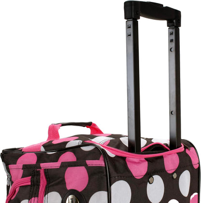 Rolling Duffel Bag, Black, 22" - Colors B
