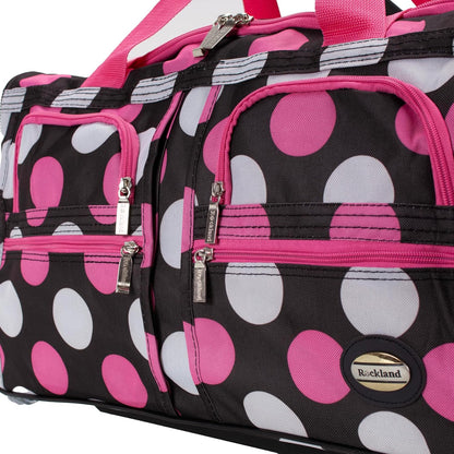 Rolling Duffel Bag, Black, 22" - Colors B
