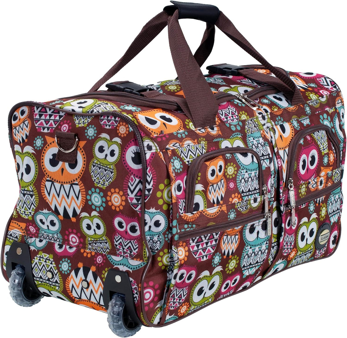Rolling Duffel Bag, Black, 22" - Colors B