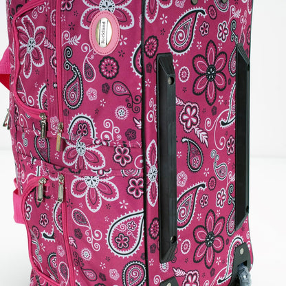 Rolling Duffel Bag, Black, 22" - Colors B