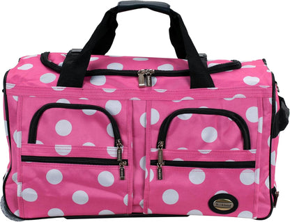 Rolling Duffel Bag, Black, 22" - Colors B
