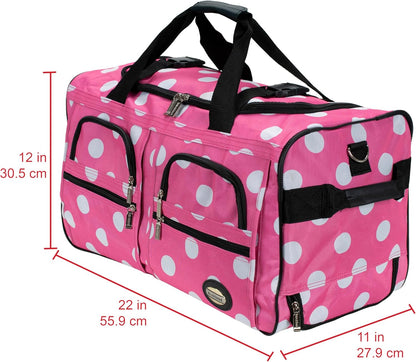 Rolling Duffel Bag, Black, 22" - Colors B
